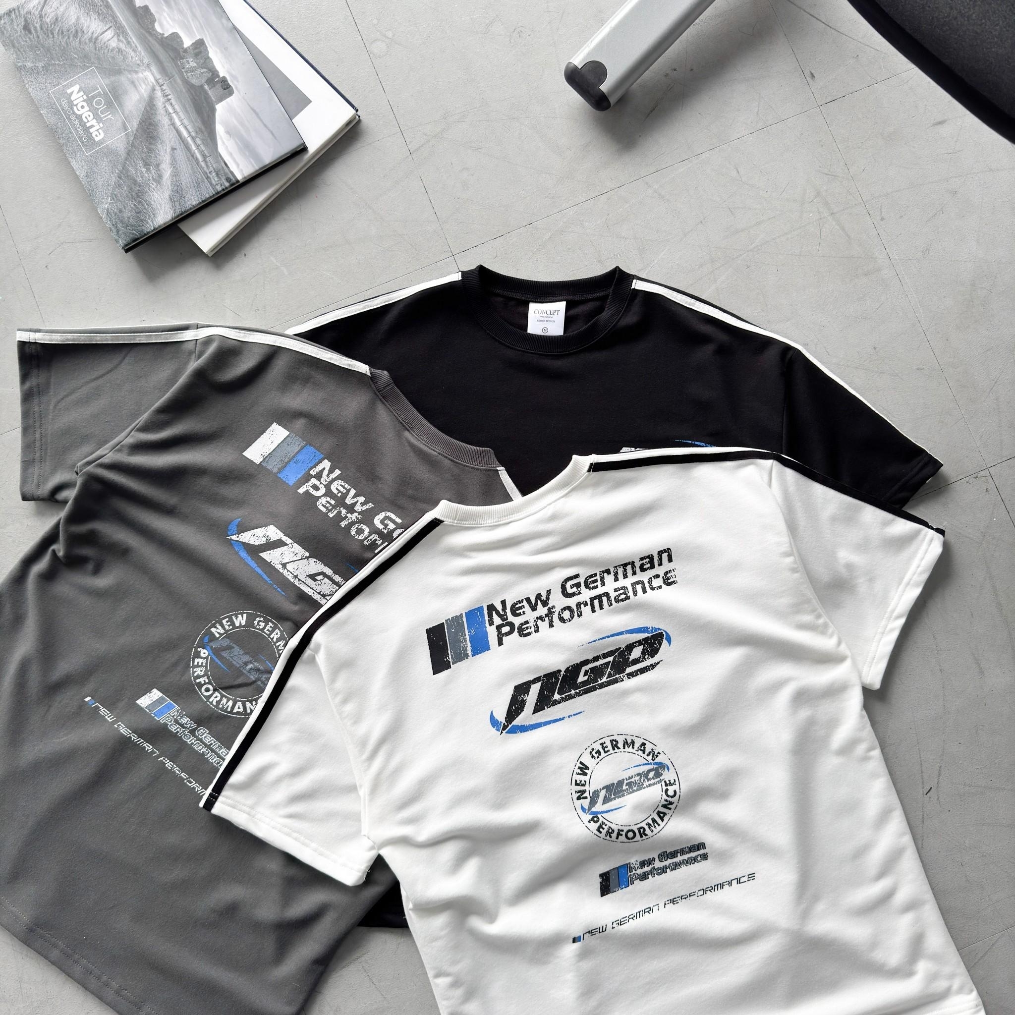 韓國短袖 ngp 賽車風斑駁短T 80836