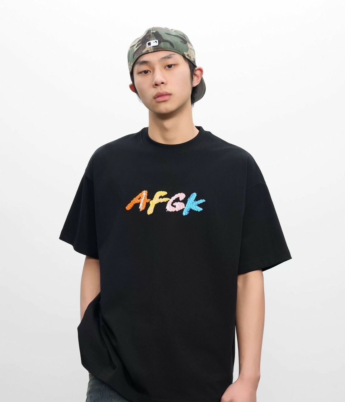 AFGK 手縫字體繡花短袖T A FEW GOOD KIDS