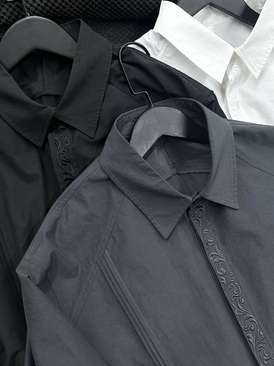 CATSSTAC 永生花 刺繡 襯衫