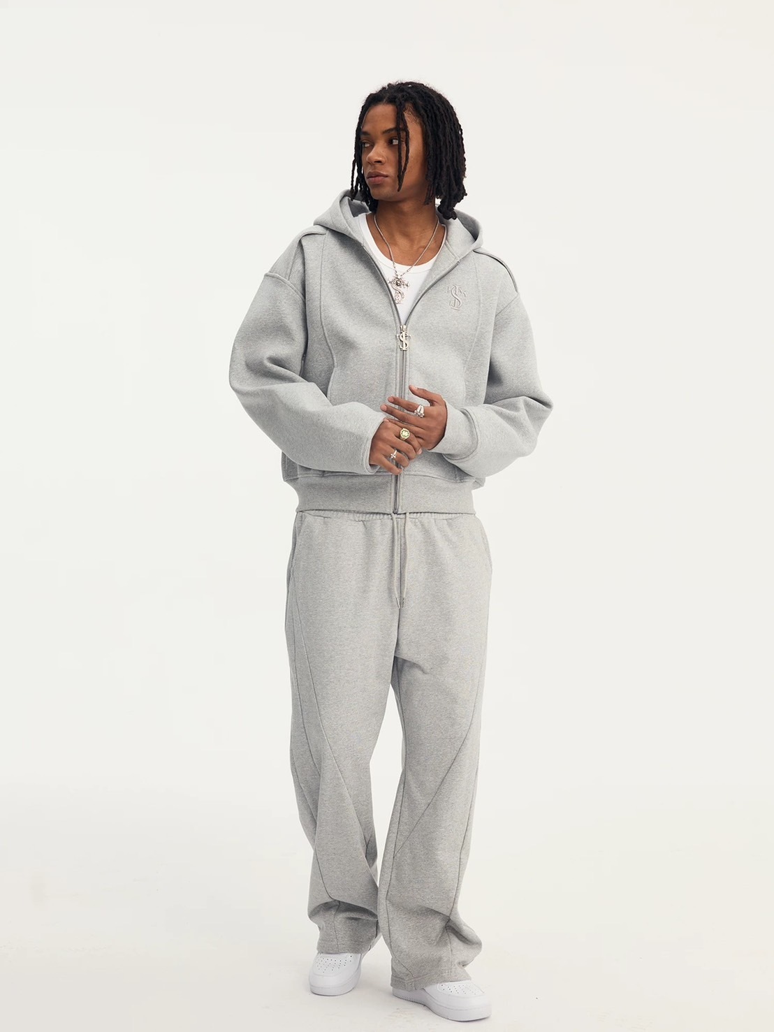 STK SmallTownKid 美式肩上開口 簡約連帽外套