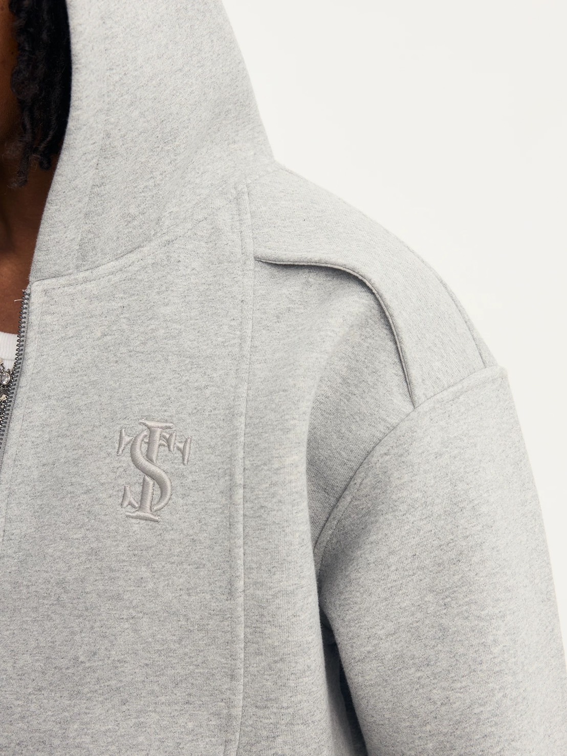 STK SmallTownKid 美式肩上開口 簡約連帽外套