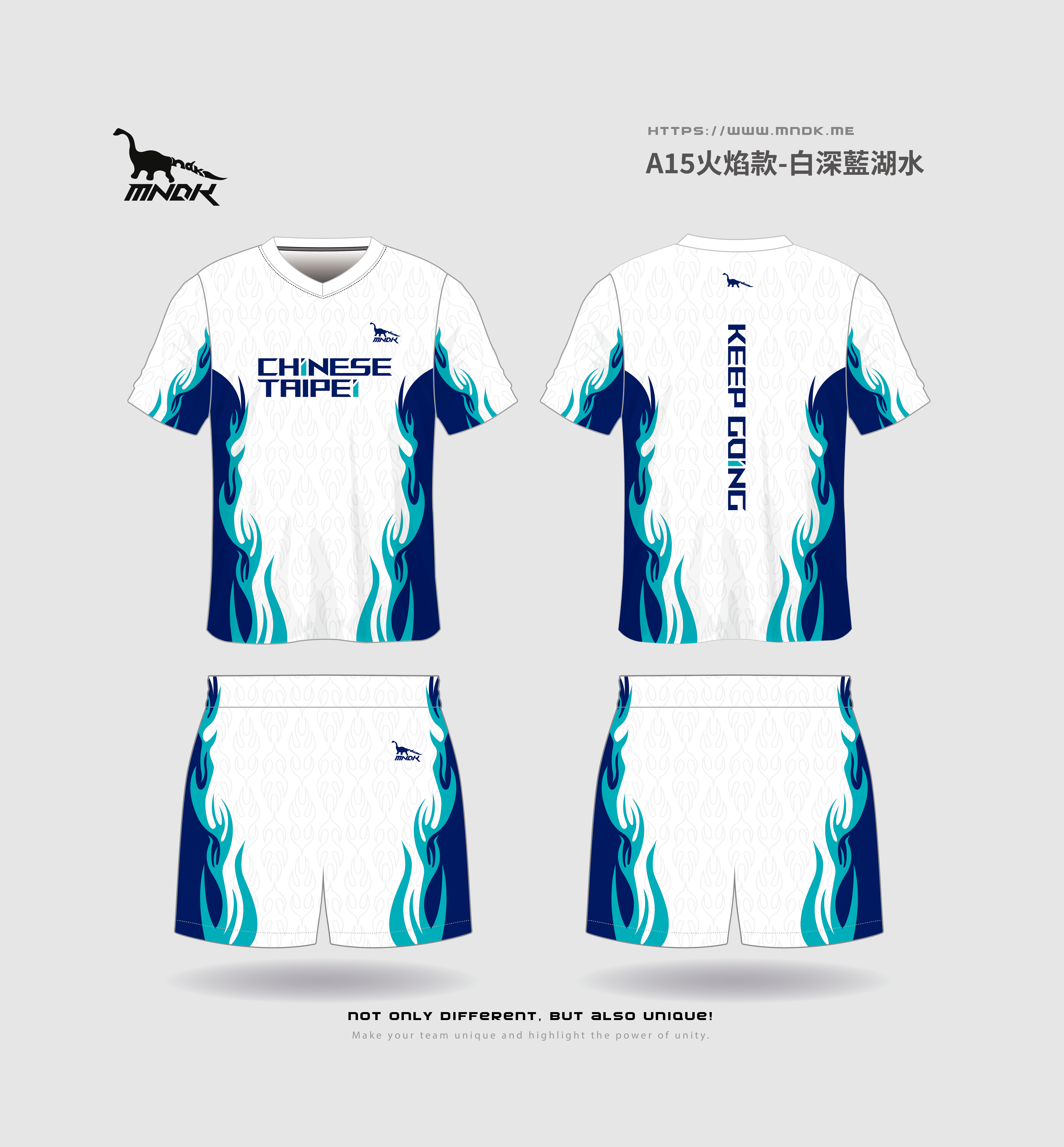 MNDK莫納帝克｜客製化團體服｜專業運動服｜公司制服｜台中-A15火焰款