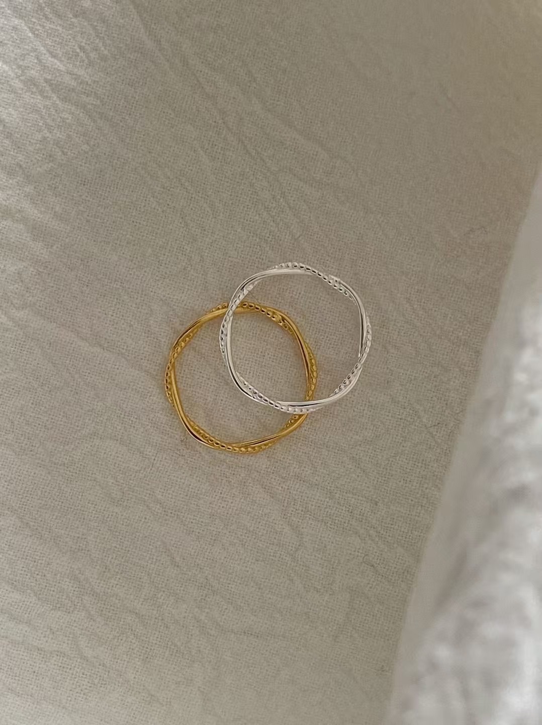 S925 mini twist ring