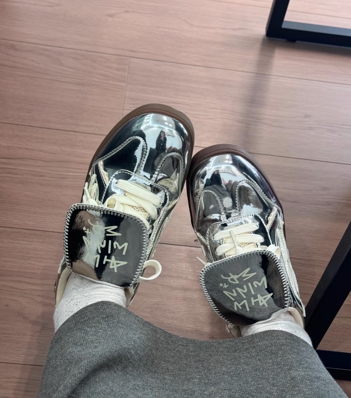 𝐊𝐢𝐥𝐥𝐰𝐢𝐧𝐧𝐞𝐫 銀色德訓鞋🩶