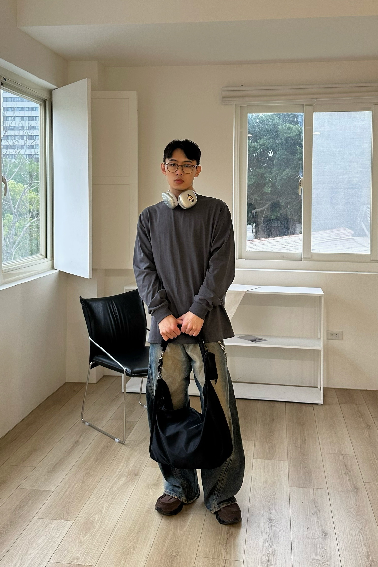 Mire 背面小鐵牌薄長Tee