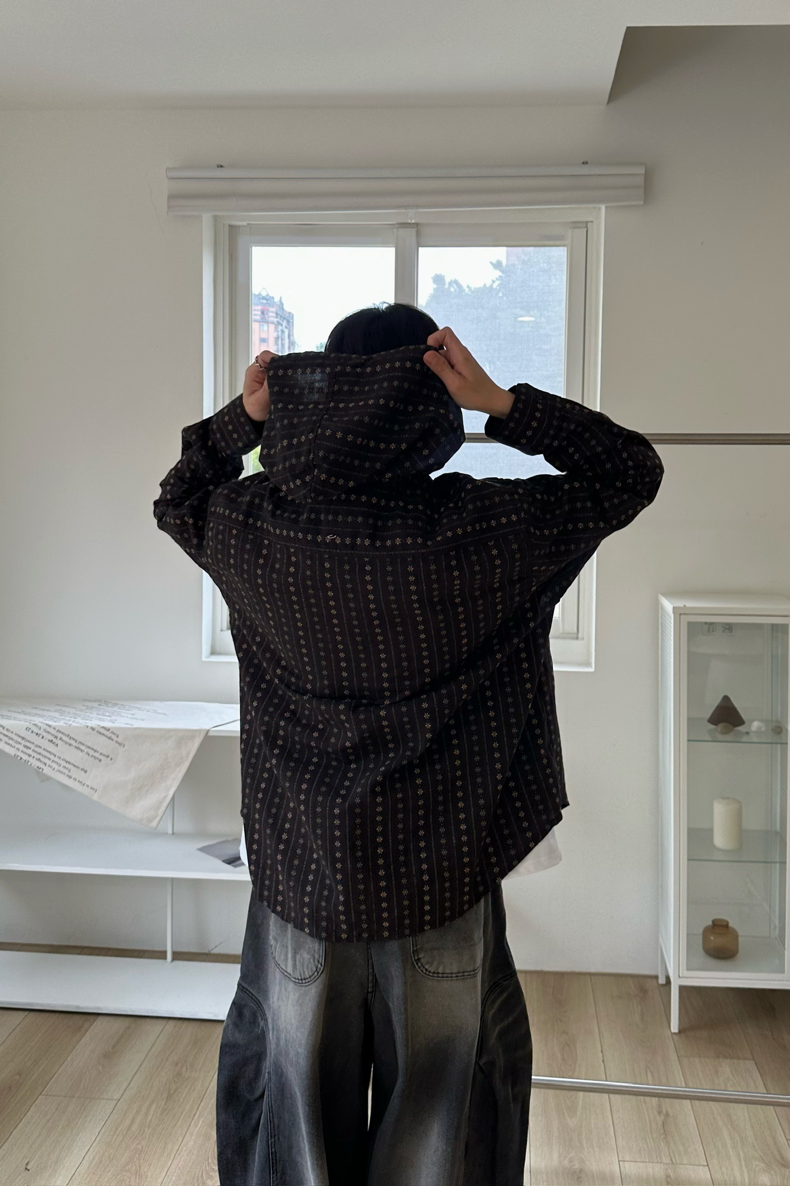 小花圖騰連帽衫