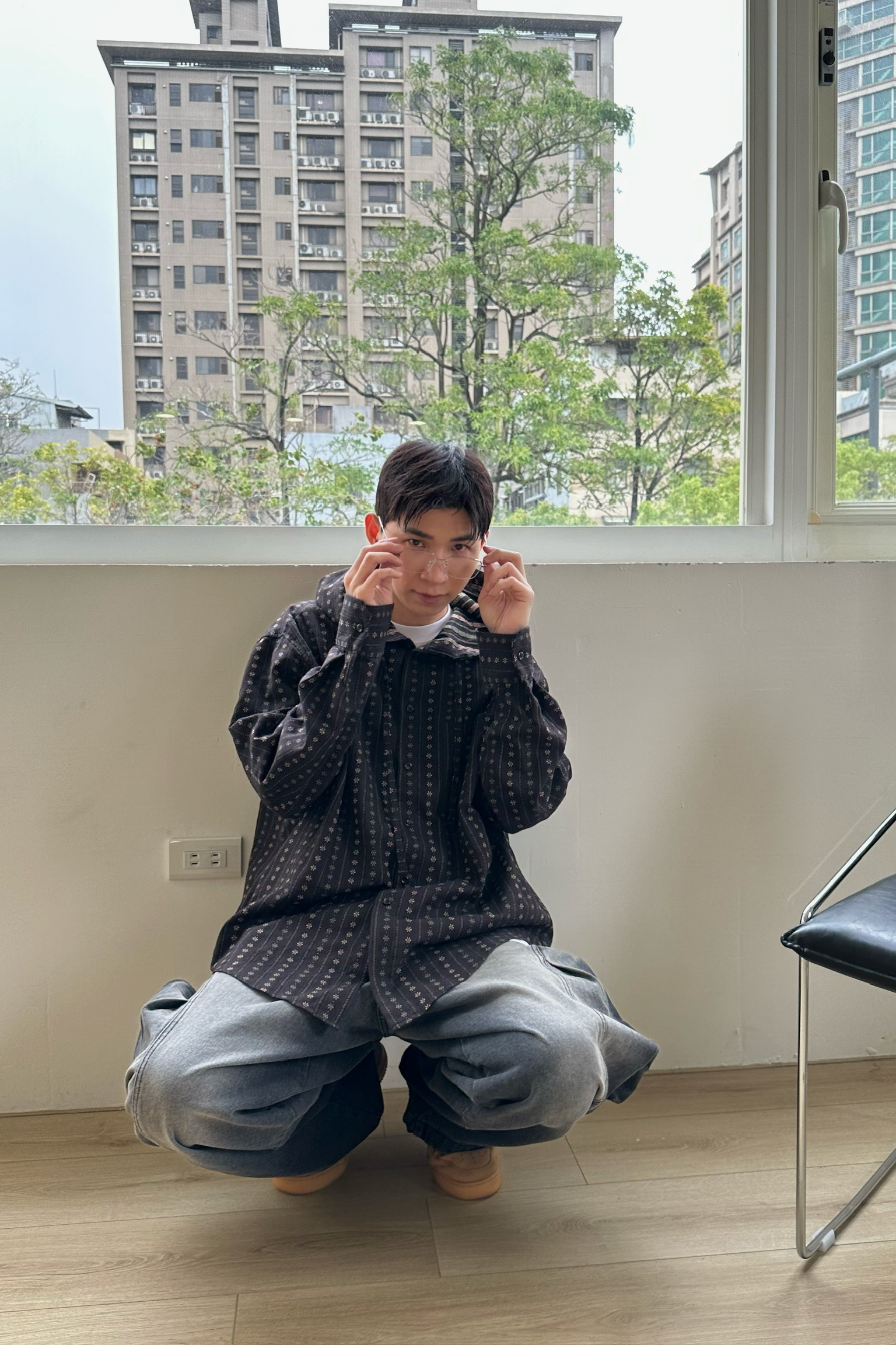 小花圖騰連帽衫