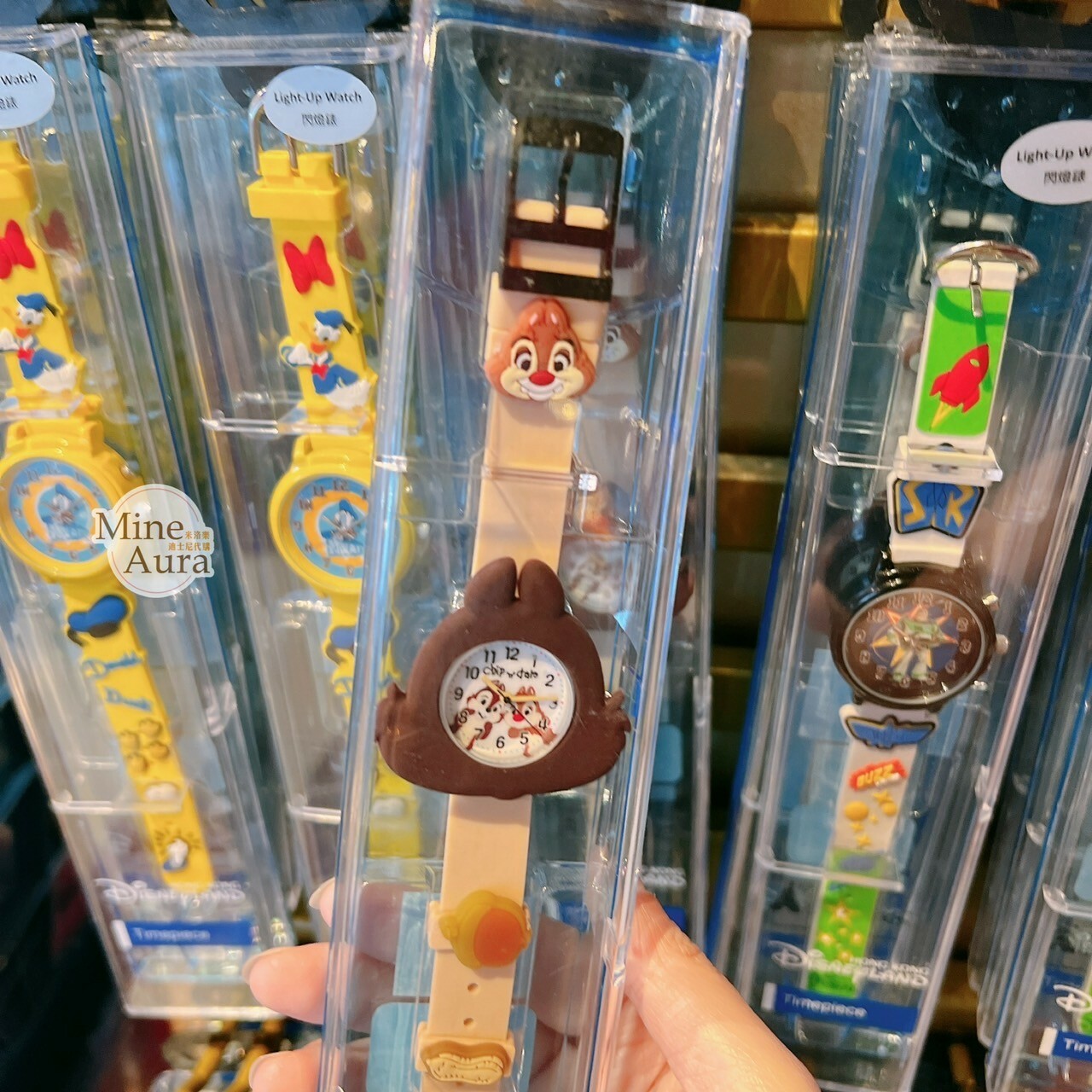 奇奇蒂蒂 Chip 'n Dale 大頭造型 兒童 手錶 -香港迪士尼樂園