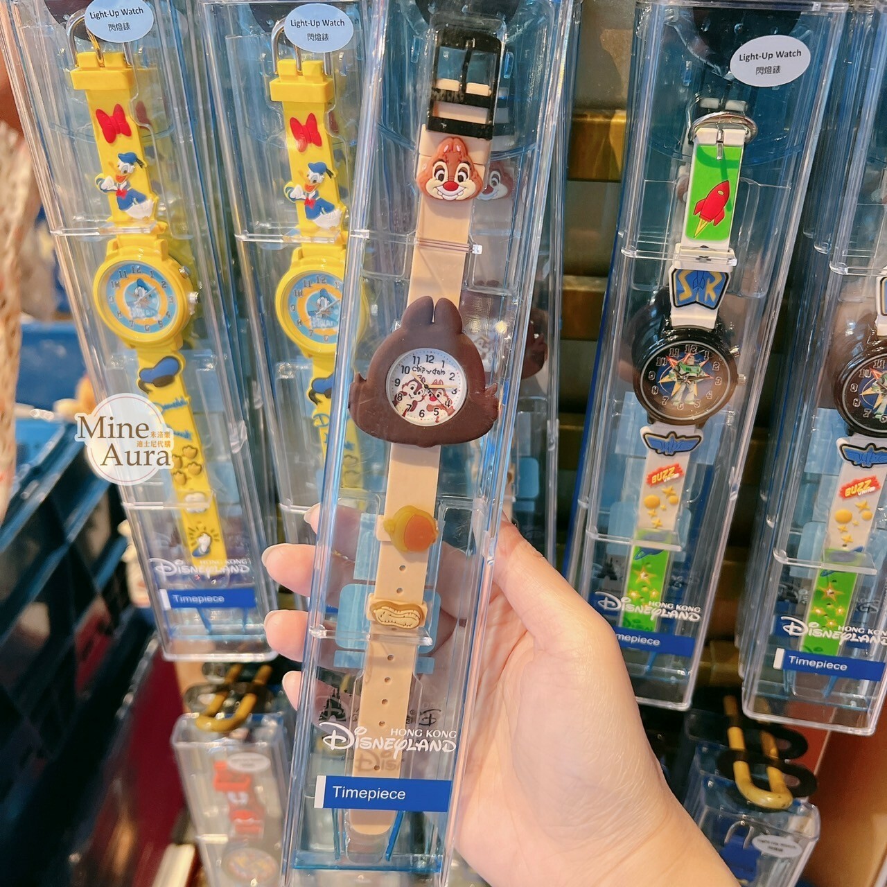 奇奇蒂蒂 Chip 'n Dale 大頭造型 兒童 手錶 -香港迪士尼樂園