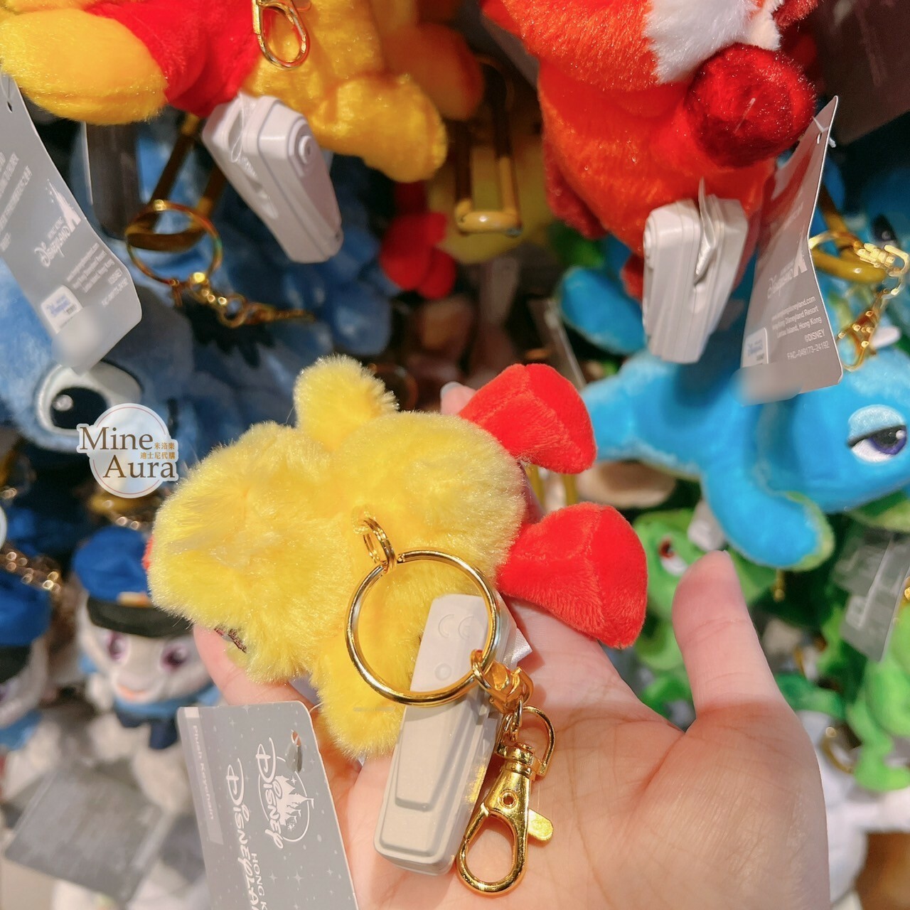 鴨霸 Ducky 趴趴 趴姿 愛睏臉 絨毛 鑰匙圈 吊飾 玩具總動員 Toy Story -香港迪士尼樂園