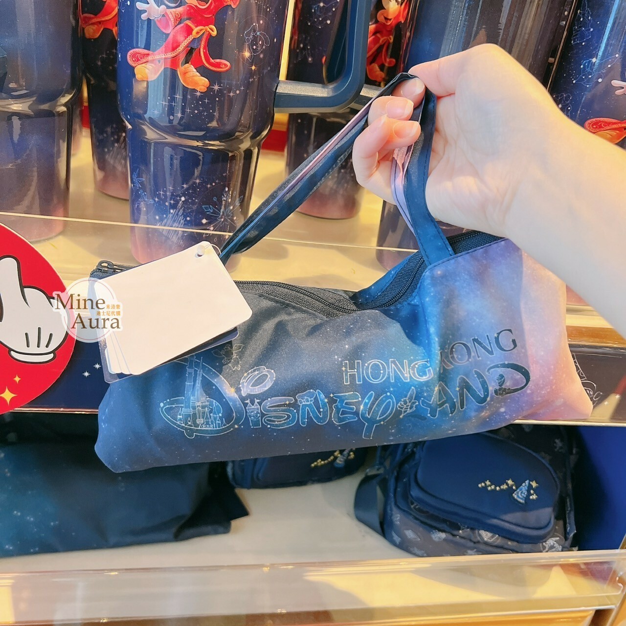 魔法師 米奇 Mickey 主題系列 圖案 折疊傘 晴雨傘 + 傘套 -香港迪士尼樂園