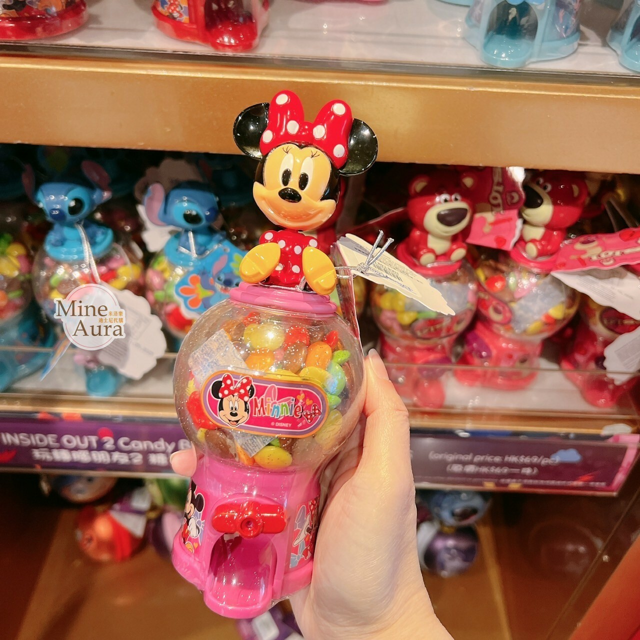 米妮 Minnie 扭蛋機造型 糖果盒 -香港迪士尼樂園