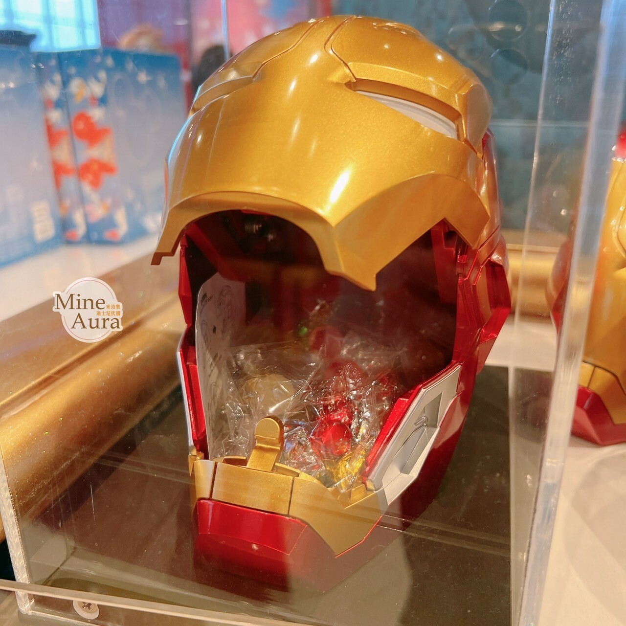 鋼鐵人 Iron Man 大頭造型 糖果 收納盒 漫威 Marvel  -香港迪士尼樂園