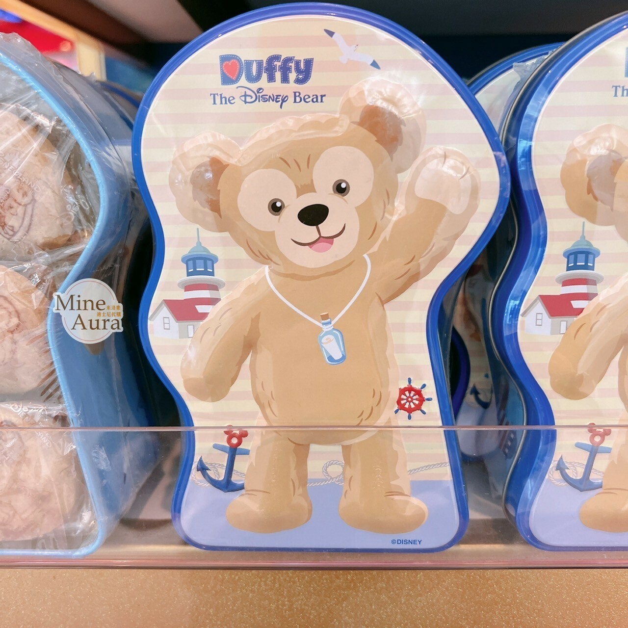 達菲 Duffy 曲奇餅 餅乾 造型 鐵盒 -香港迪士尼樂園