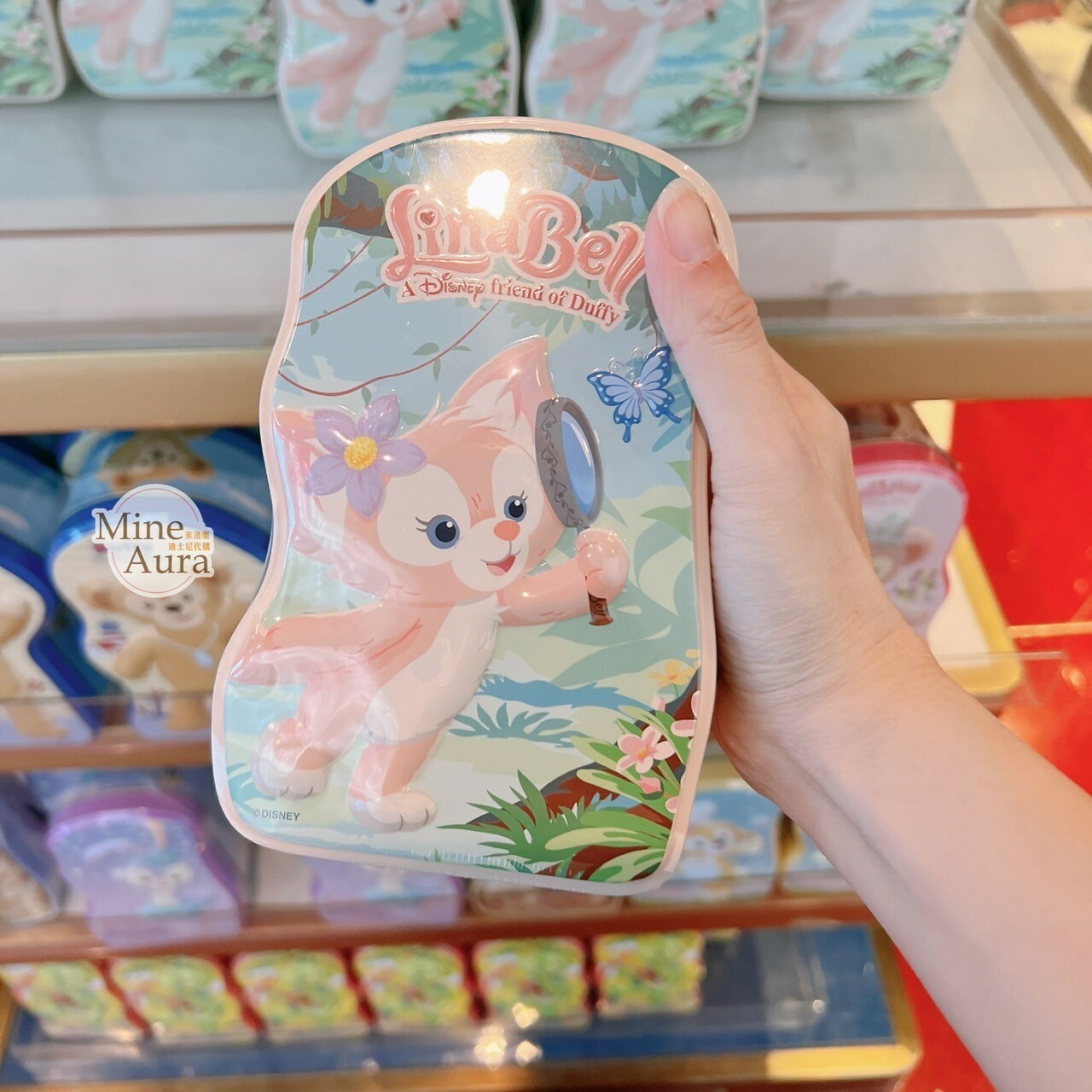 玲娜貝兒 Lina bell 曲奇餅 餅乾 造型 鐵盒 -香港迪士尼樂園