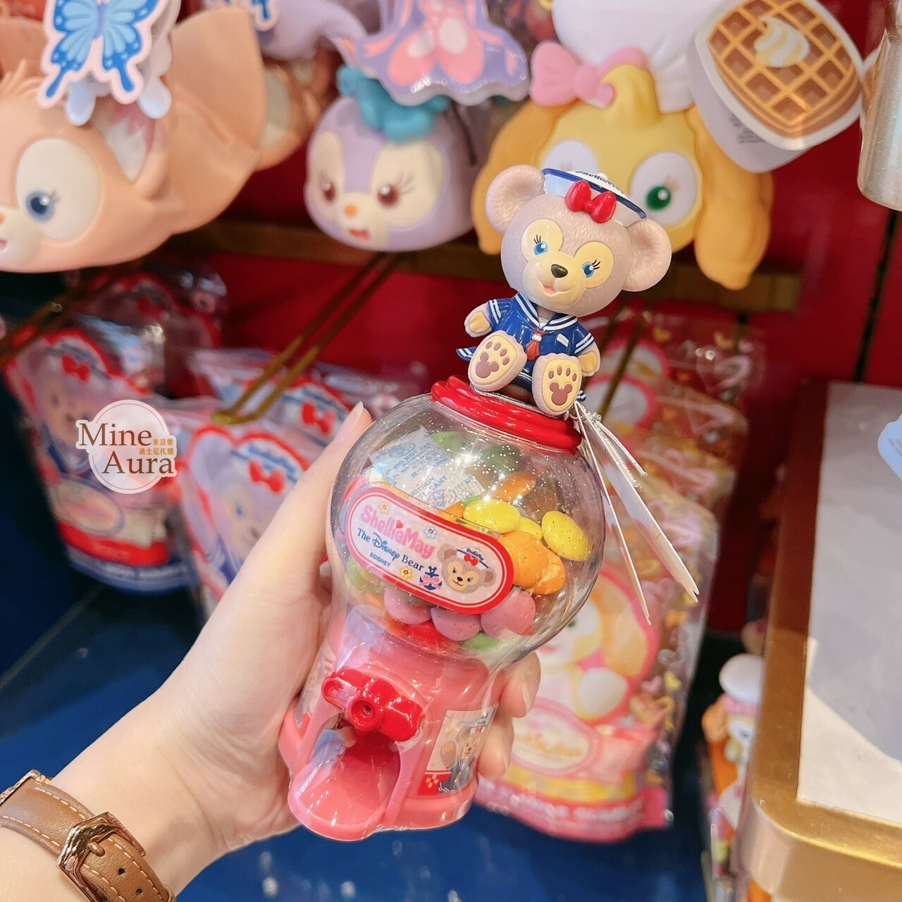 雪莉玫 ShellieMay 扭蛋機造型 糖果盒 -香港迪士尼樂園