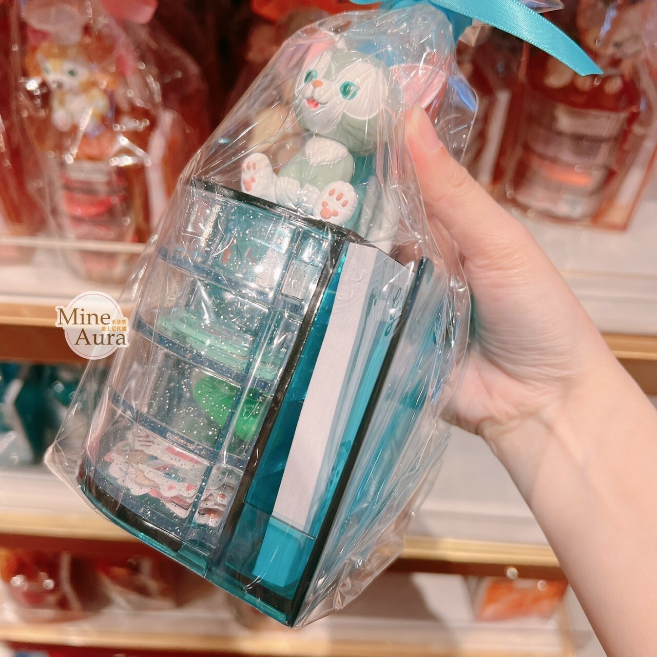 傑拉托尼 畫家貓 Gelatoni 立體公仔造型 文具組 收納盒 -香港迪士尼樂園