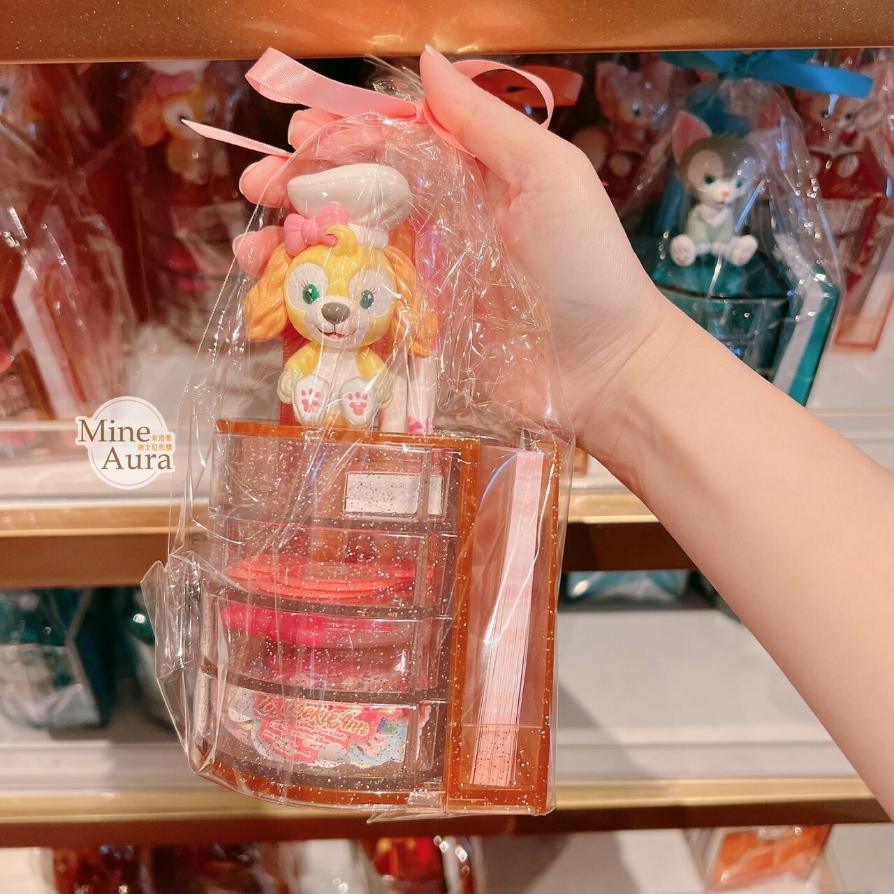 可琦安 餅乾 CookieAnn 立體公仔造型 文具組 收納盒 -香港迪士尼樂園