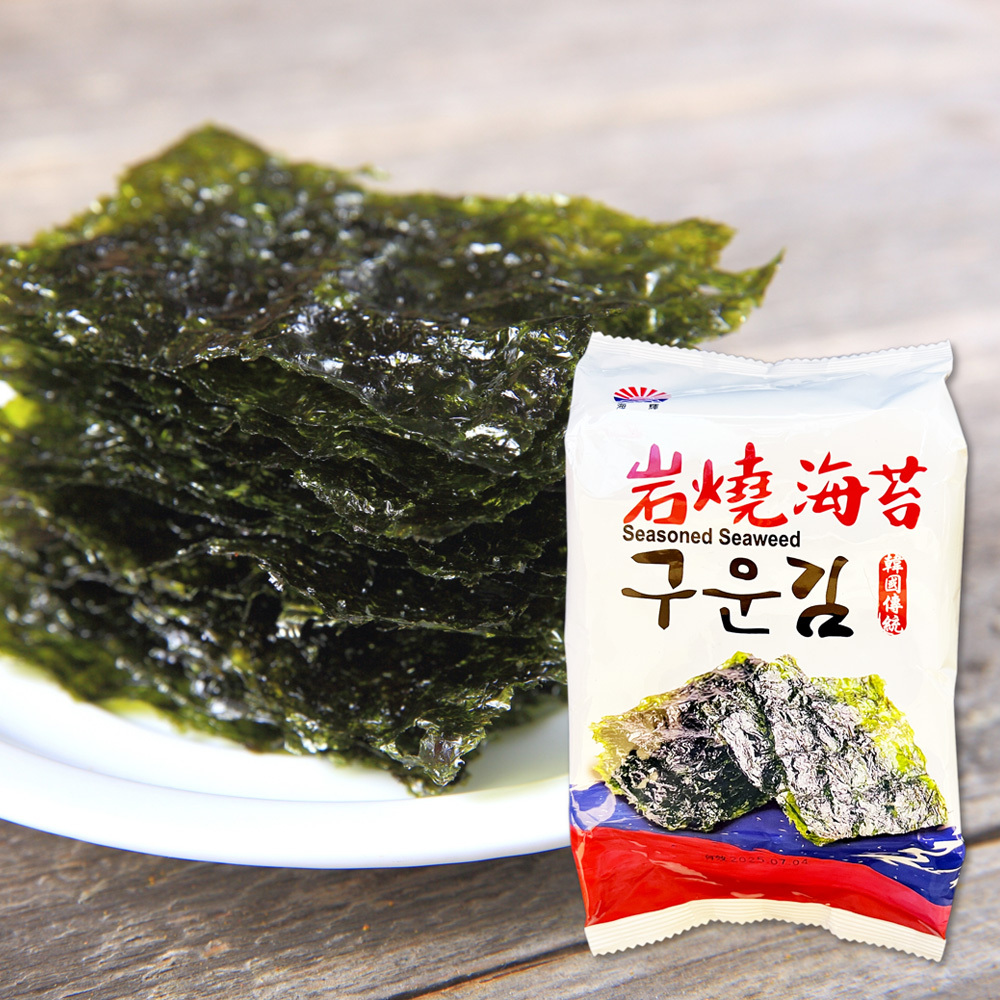 韓國 大份量 岩燒 傳統 海苔 8g 18枚入