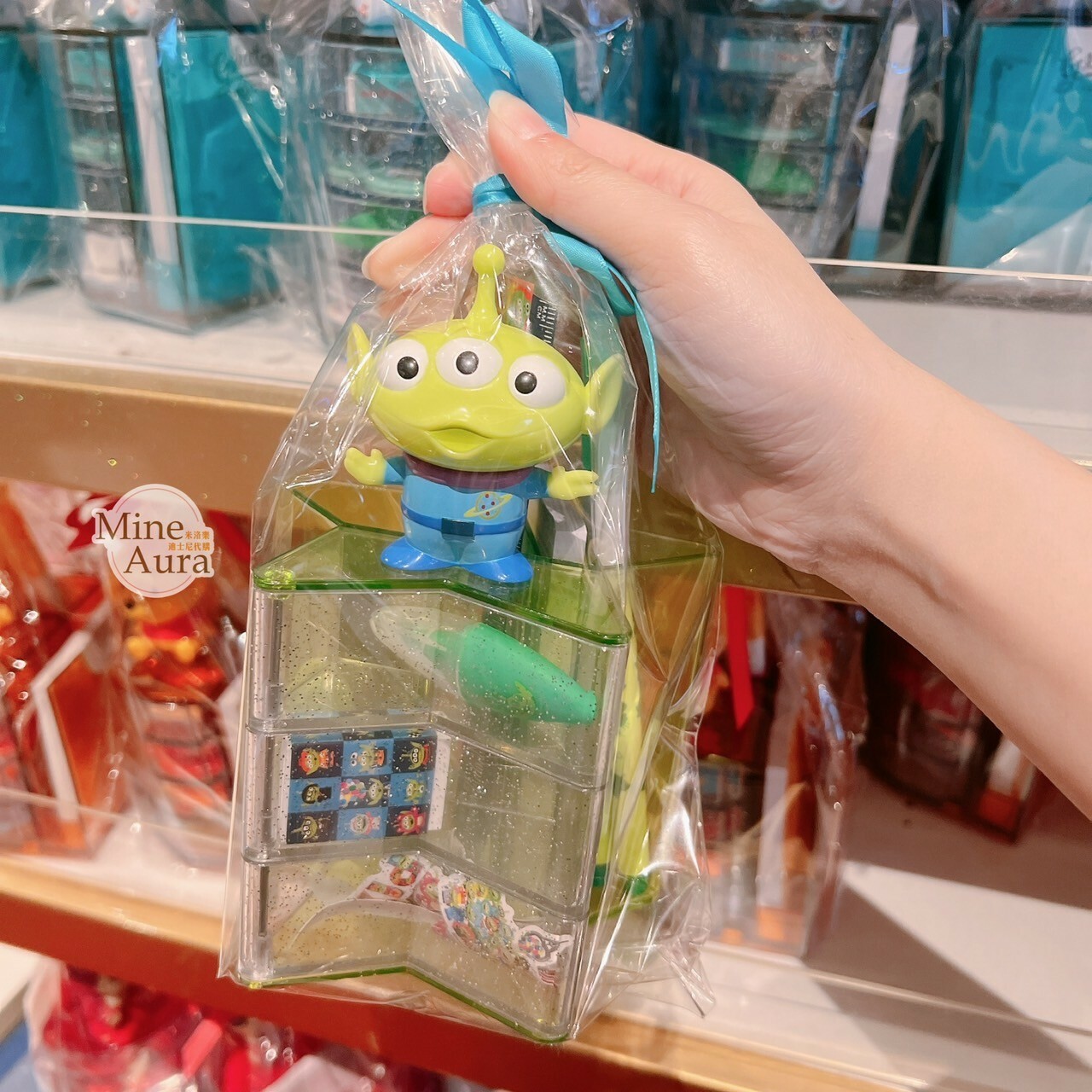 三眼怪 Alien 立體公仔造型 文具組 收納盒 玩具總動員 Toy Story -香港迪士尼樂園