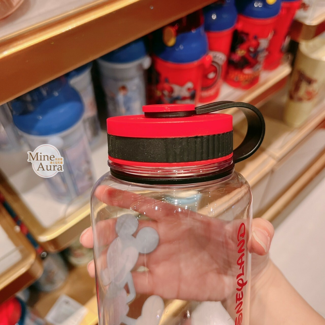 米奇 Mickey 經典 站姿 圖案 大容量 隨身 水瓶 水壺 -香港迪士尼樂園