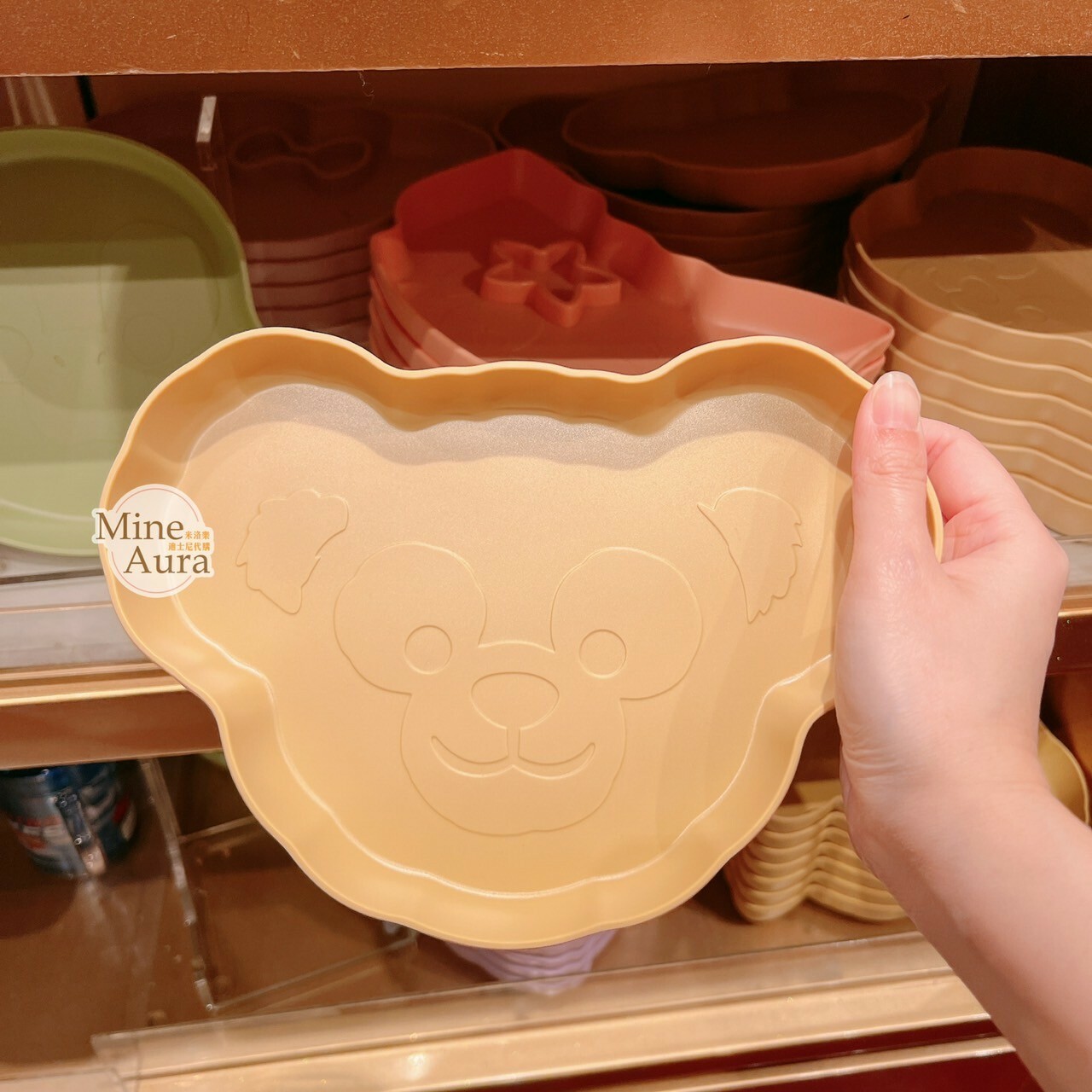 達菲 Duffy 大頭 造型 餐盤 廚房用品 -香港迪士尼樂園