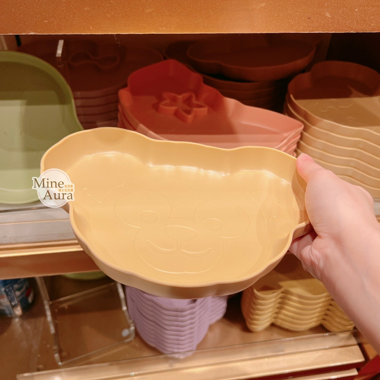 達菲 Duffy 大頭 造型 餐盤 廚房用品 -香港迪士尼樂園