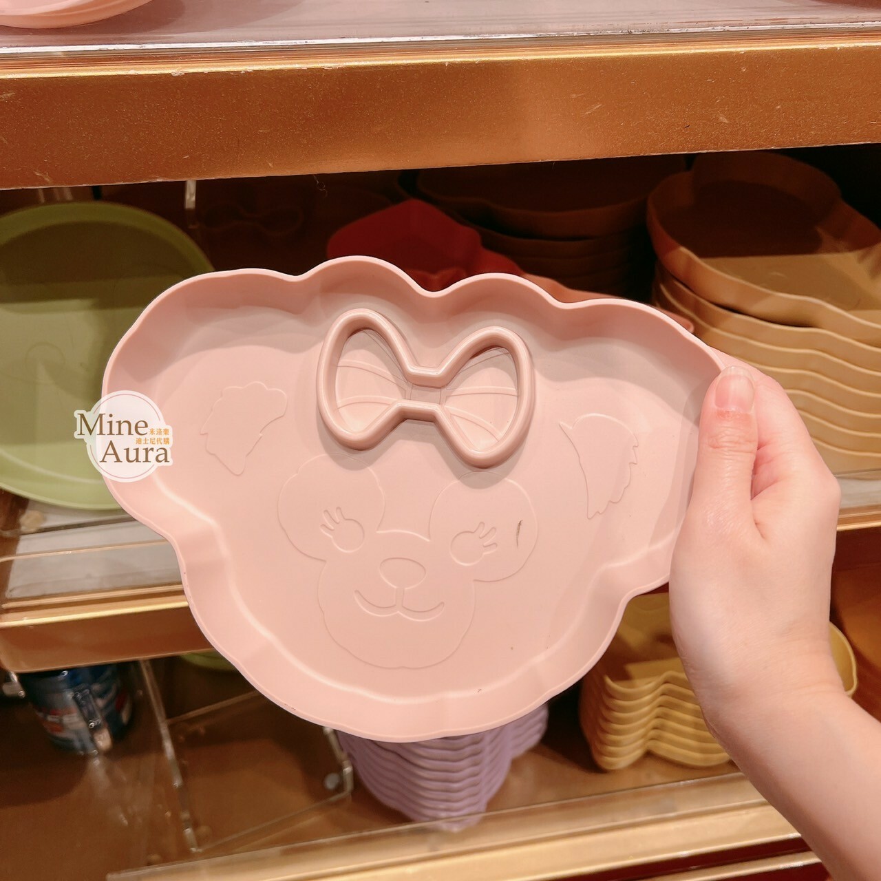 雪莉玫 ShellieMay 大頭 造型 餐盤 廚房用品 -香港迪士尼樂園