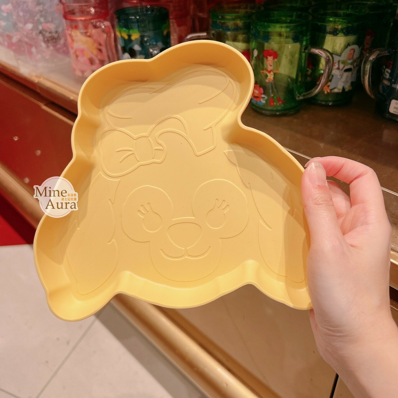 可琦安 餅乾 CookieAnn 大頭 造型 餐盤 廚房用品 -香港迪士尼樂園