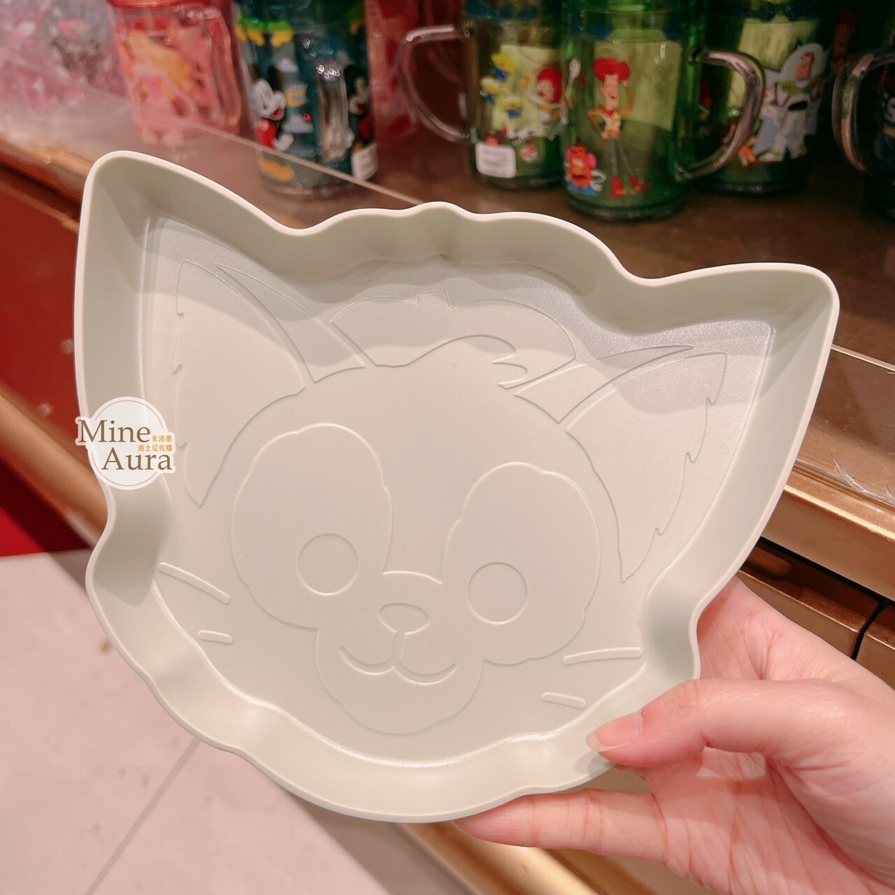 傑拉托尼 畫家貓 Gelatoni 大頭 造型 餐盤 廚房用品 -香港迪士尼樂園