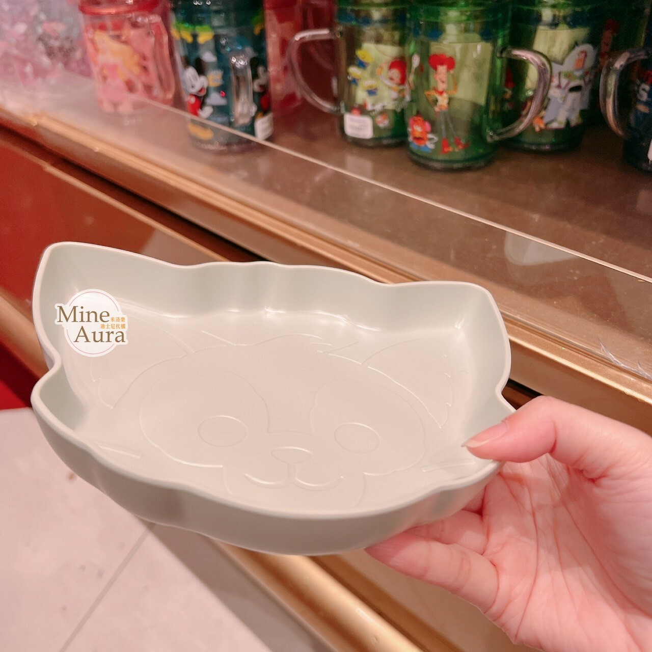 傑拉托尼 畫家貓 Gelatoni 大頭 造型 餐盤 廚房用品 -香港迪士尼樂園