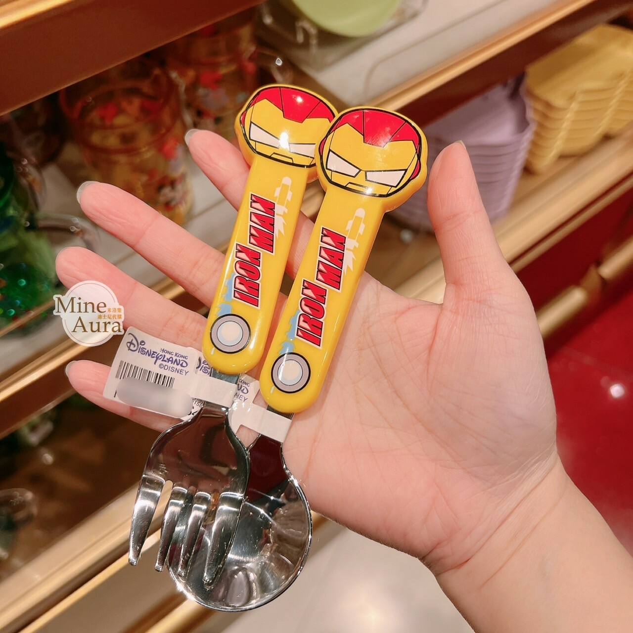 鋼鐵人 Iron Man 兒童 餐具 造型碗/叉子/湯匙 漫威 Marvel -香港迪士尼樂園