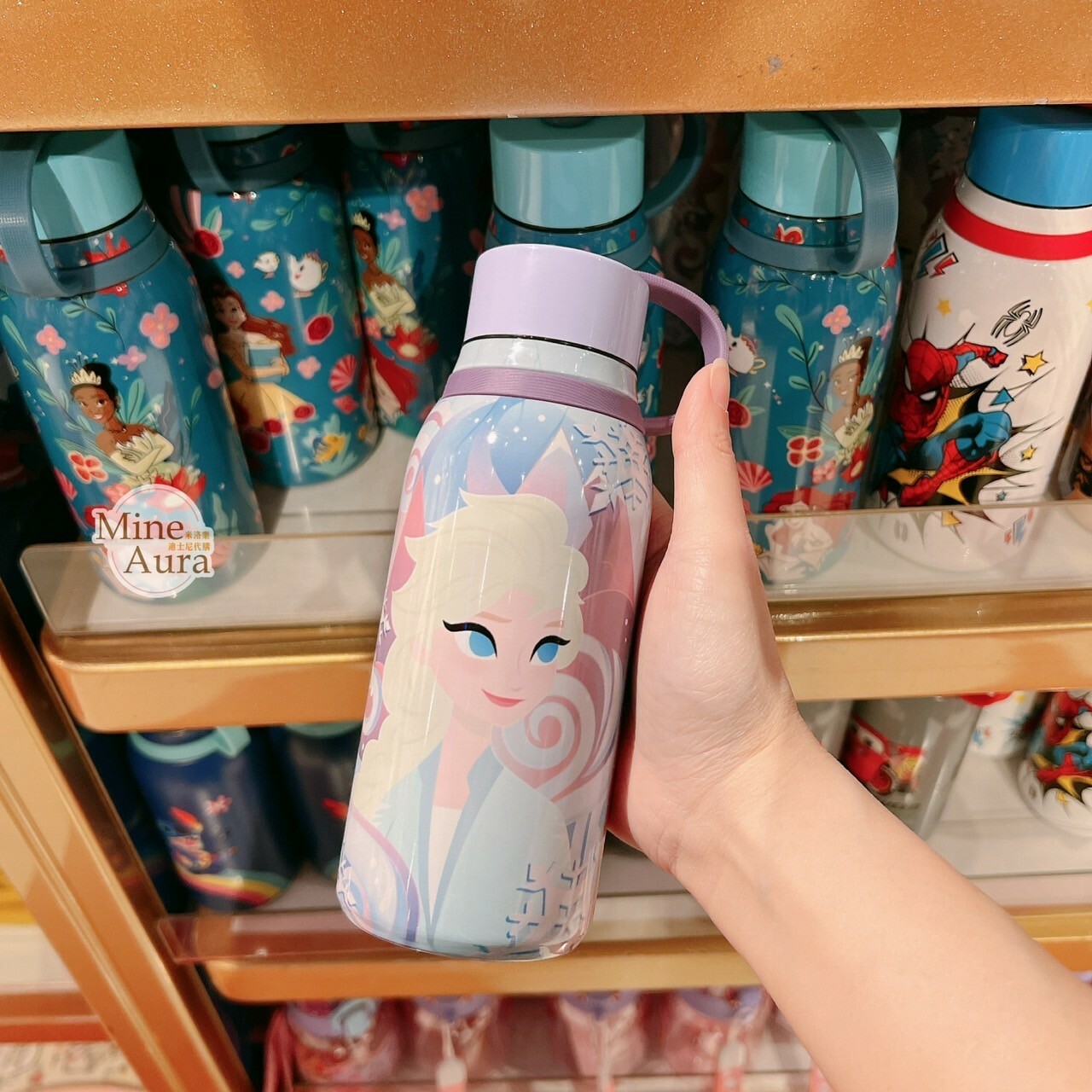 艾莎 Elsa 安娜Anna 圖案 手提 水壺 冰雪奇緣 Frozen -香港迪士尼樂園