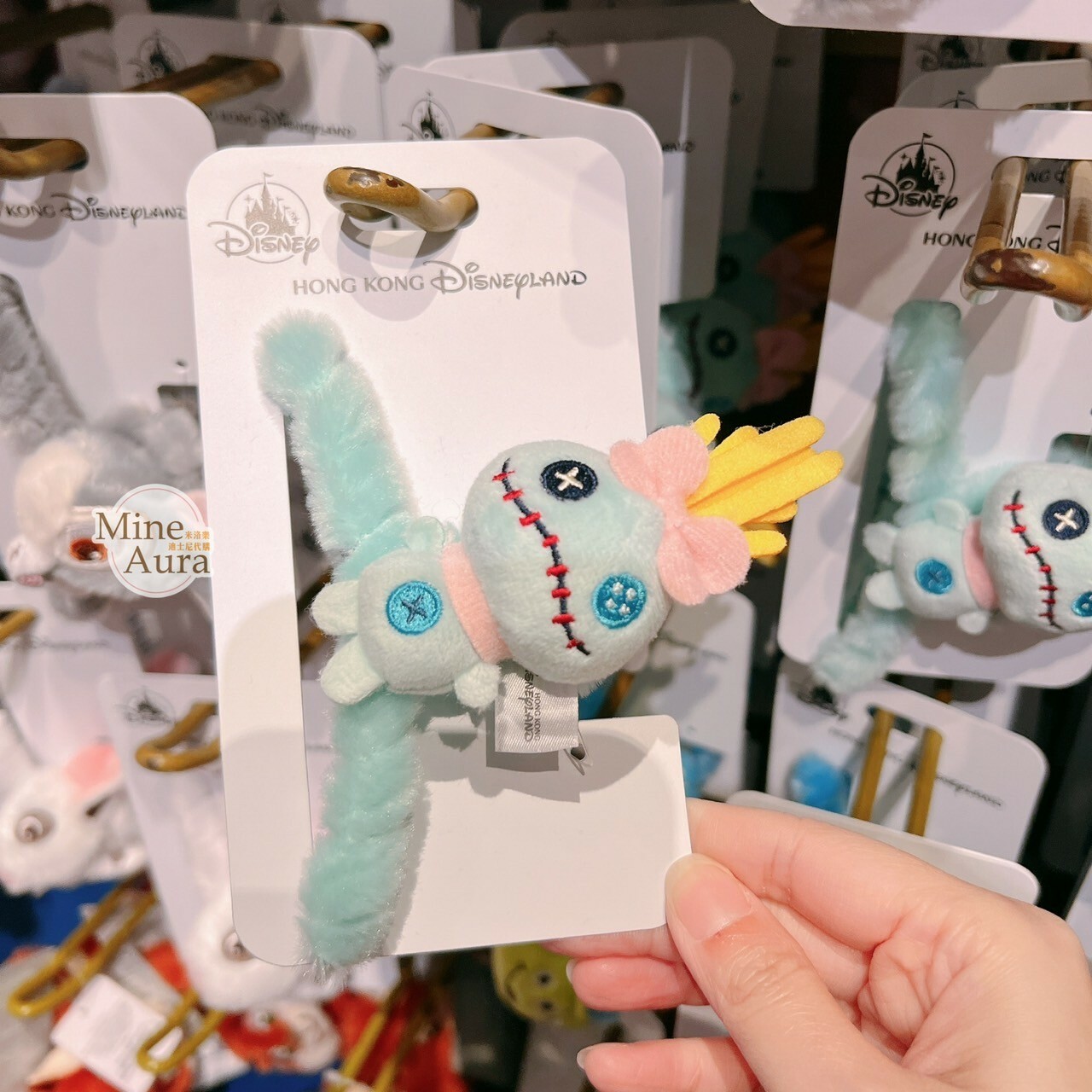 醜丫頭Scrump 大頭造型 絨毛 髮夾 髮抓 鯊魚夾 星際寶貝 Lilo & Stitch -香港迪士尼樂園