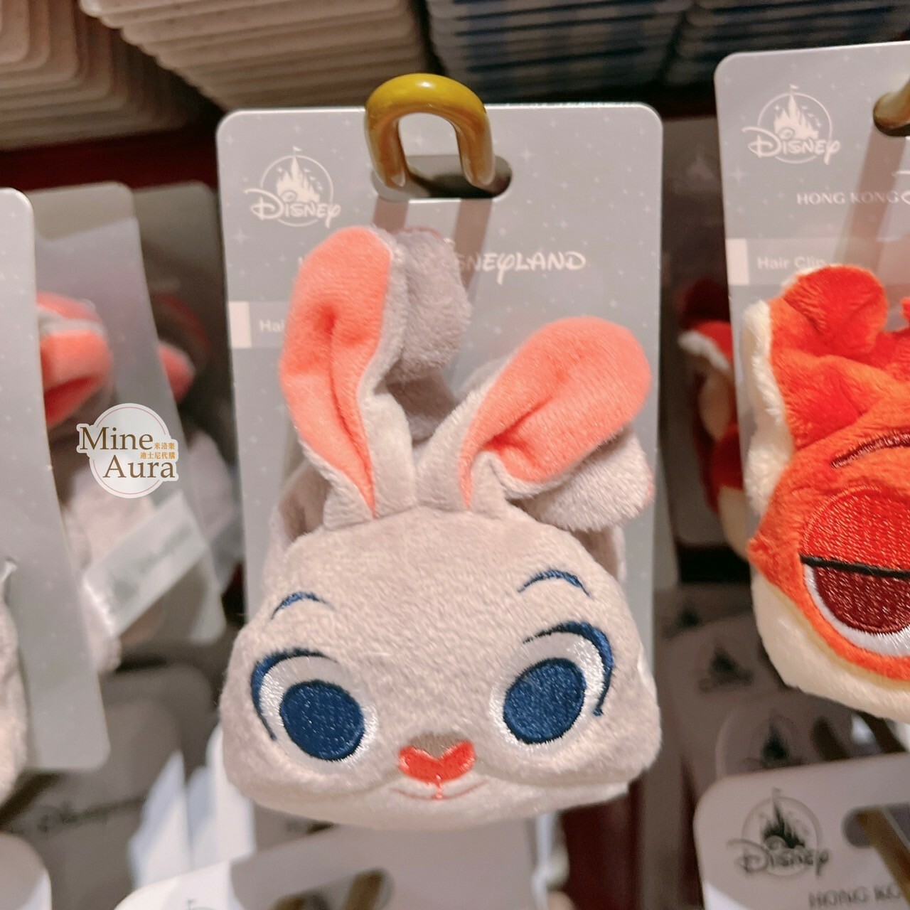 哈茱蒂 Judy 兔 絨毛 造型 髮夾 髮抓 動物方城市 Zootopia -香港迪士尼樂園