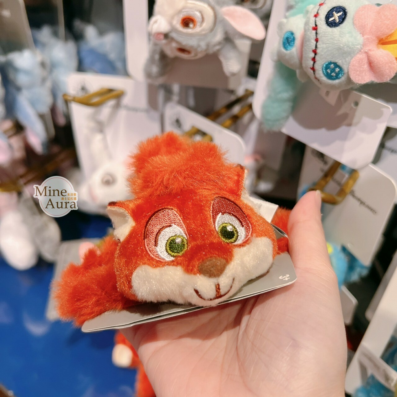 胡尼克 Nick 大頭造型 絨毛 髮夾 髮抓 鯊魚夾 動物方城市 Zootopia -香港迪士尼樂園