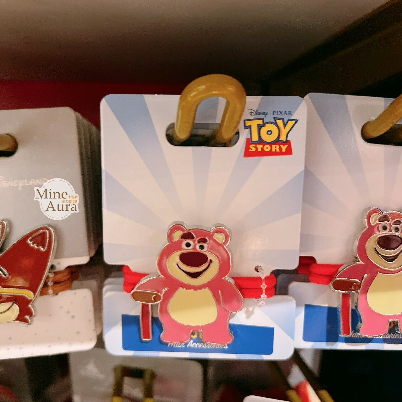 熊抱哥 Lotso 造型 髮束 髮飾 玩具總動員 Toy Story -香港迪士尼樂園