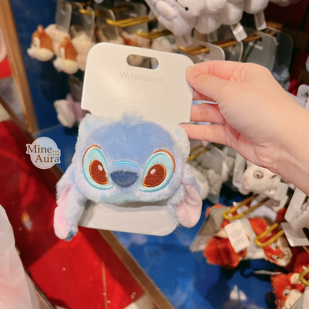 史迪奇 Stitch 絨毛大頭 造型 髮束 大腸圈 髮飾 星際寶貝 Lilo & Stitch -香港迪士尼樂園