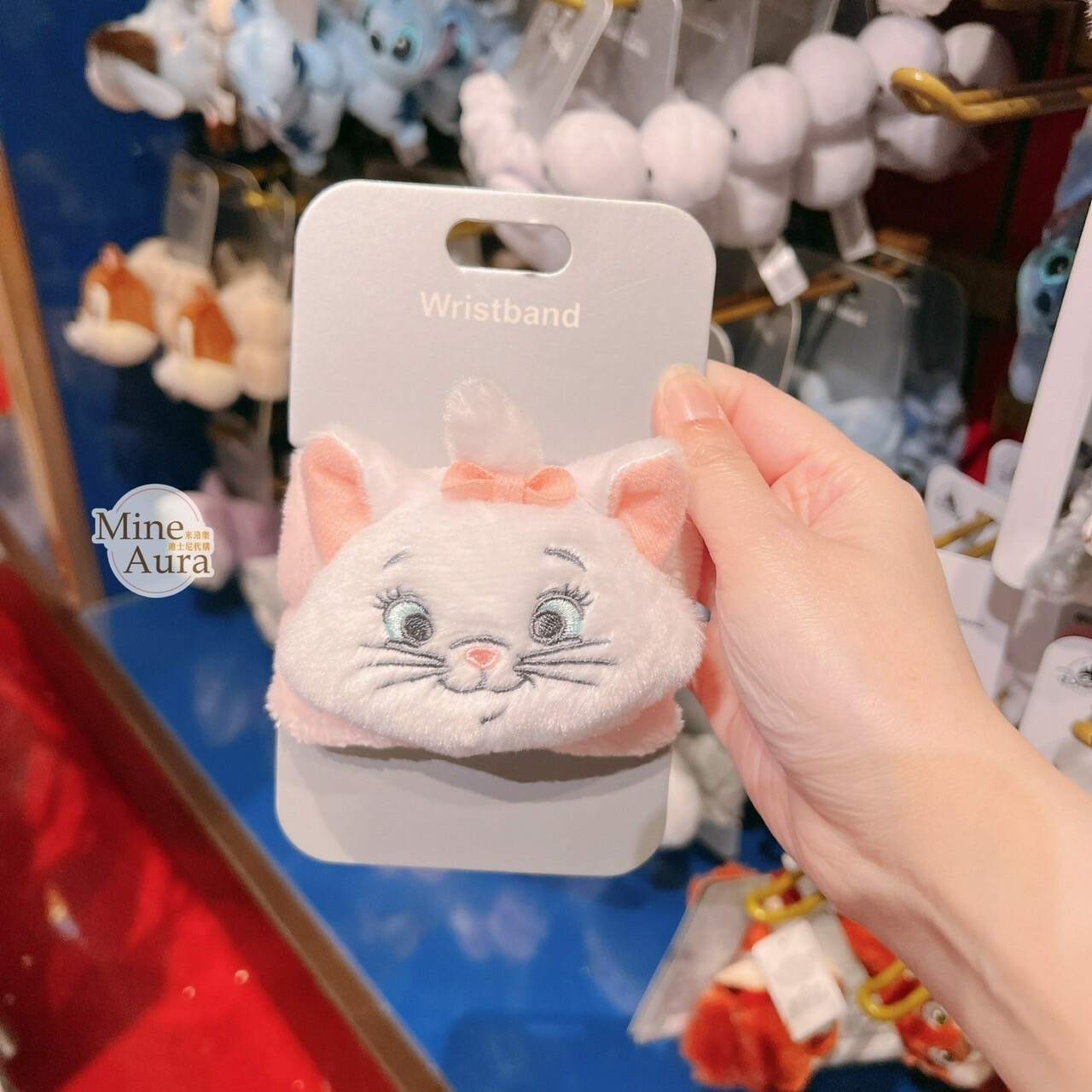 瑪莉貓 Marie 絨毛大頭 造型 髮束 大腸圈 髮飾 貓兒歷險記 The Aristocats -香港迪士尼樂園