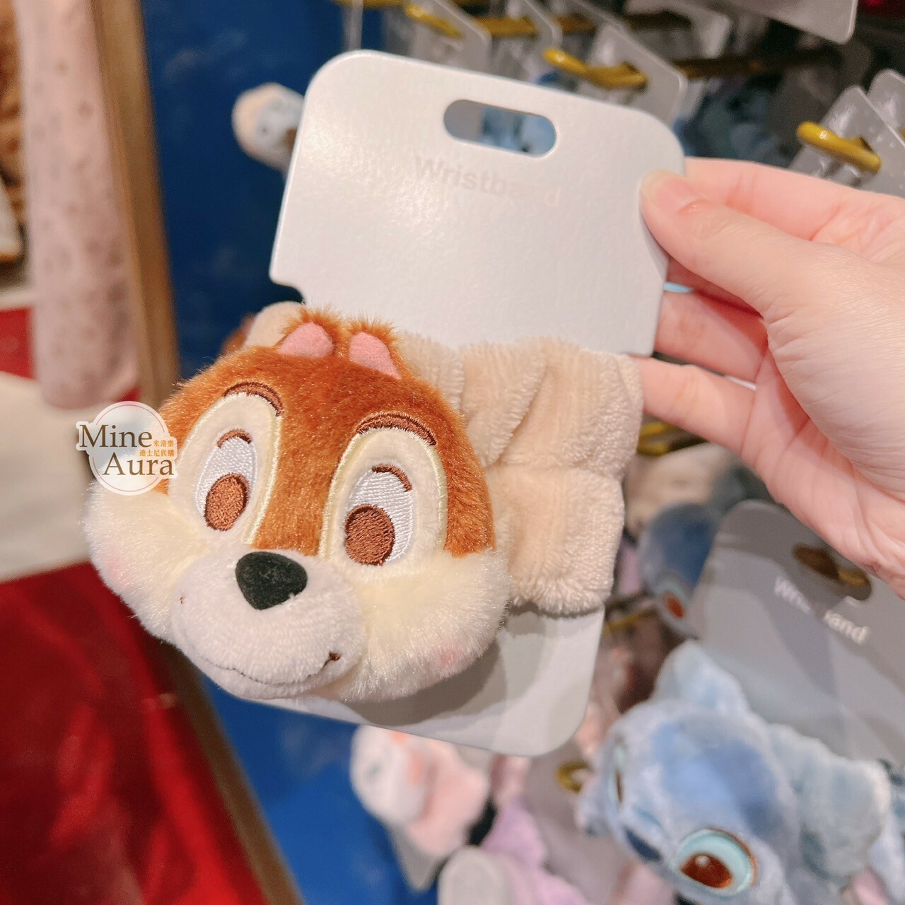 黑鼻 奇奇 Chip 絨毛大頭 造型 髮束 大腸圈 髮飾 奇奇蒂蒂 Chip 'n Dale -香港迪士尼樂園