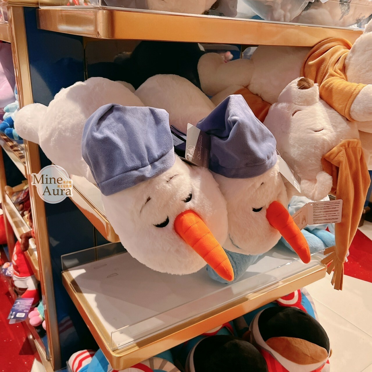 雪寶 Olaf 趴趴 趴姿 睡顏 枕頭 睡衣造型 娃娃 玩偶 冰雪奇緣 Frozen -香港迪士尼樂園