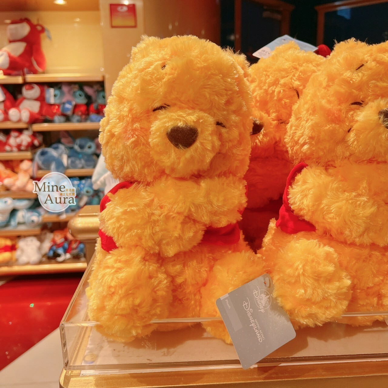 軟綿抱抱系列 小熊維尼 Winnie the Pooh 笑咪咪 笑顏 絨毛 娃娃 玩偶 -香港迪士尼樂園