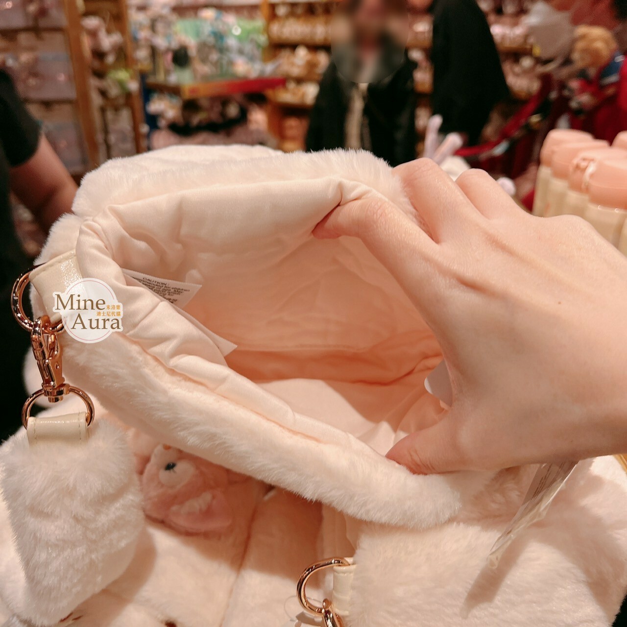 史黛拉露 星黛露 StellaLou 玲娜貝兒 Lina bell 絨毛大頭造型 斜背 包 -香港迪士尼樂園