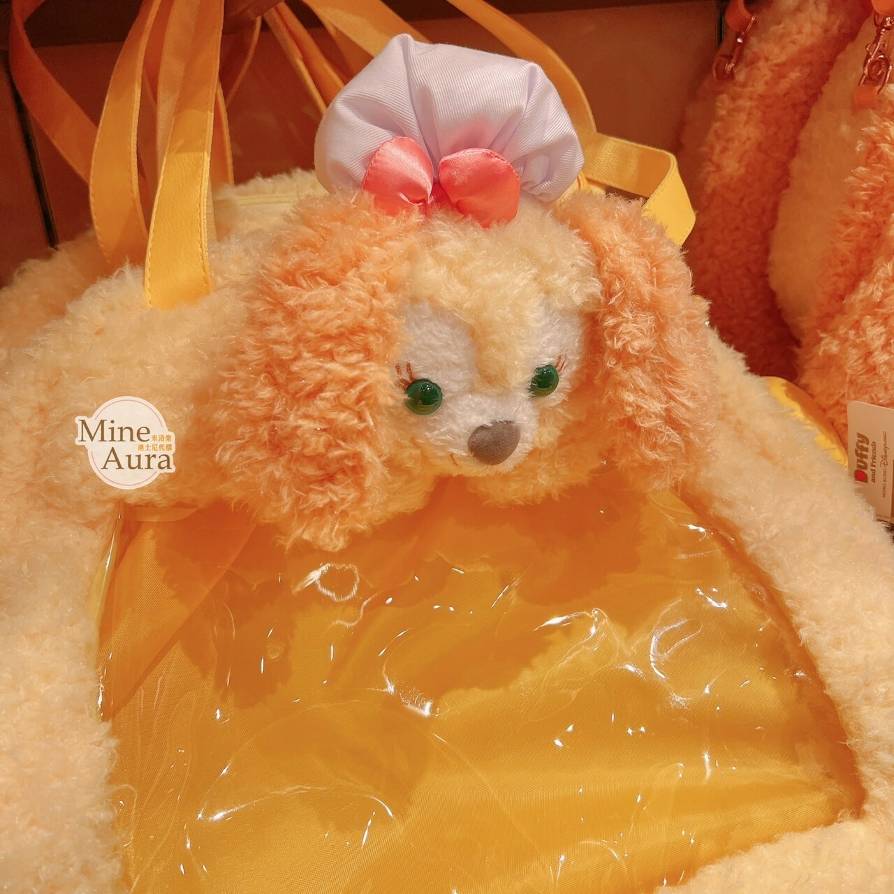 可琦安 餅乾 CookieAnn 絨毛大頭 造型 透明 手提包 斜背包 -香港迪士尼樂園