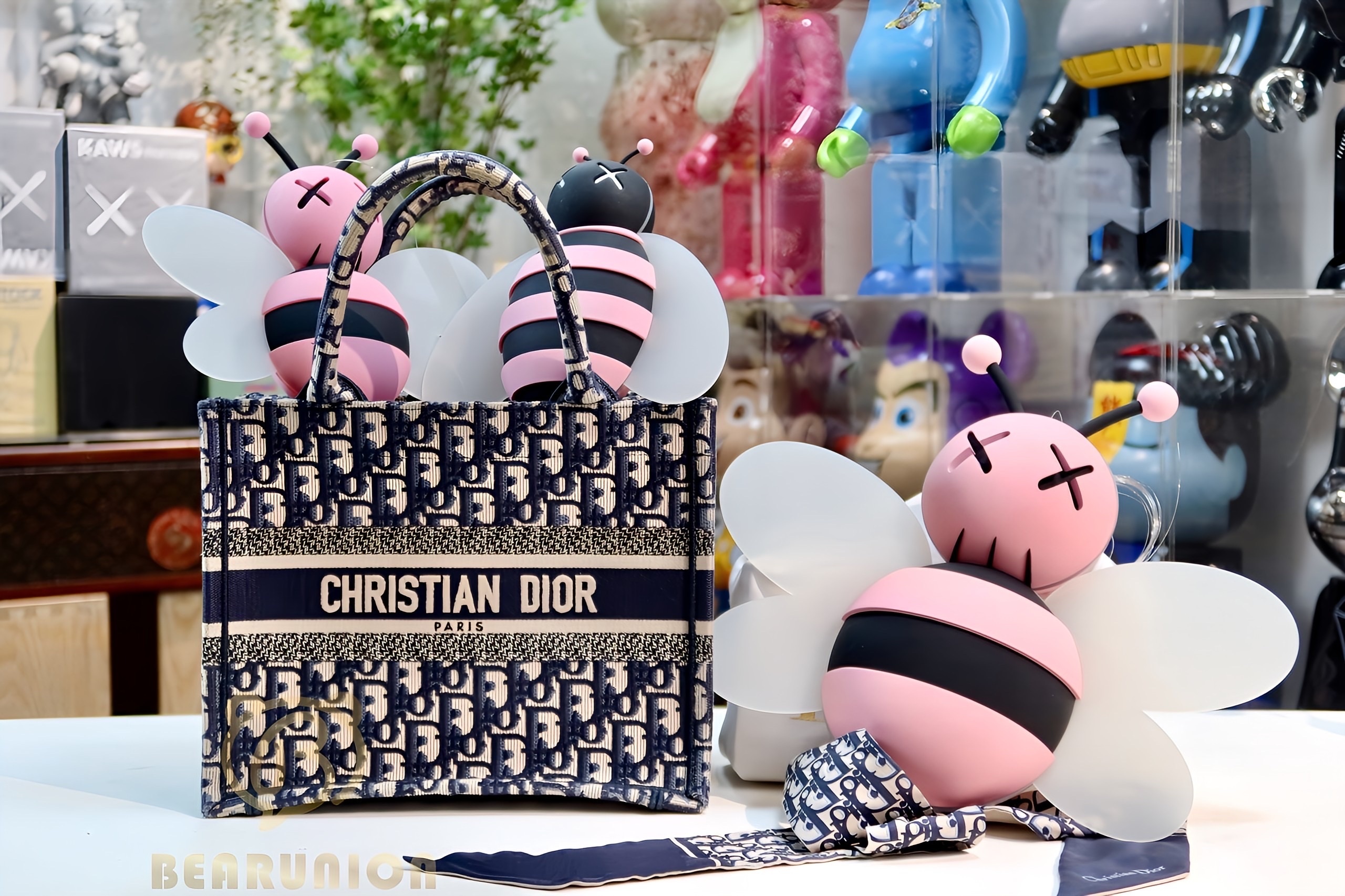 KAWS X DIOR BEE DISPLAY