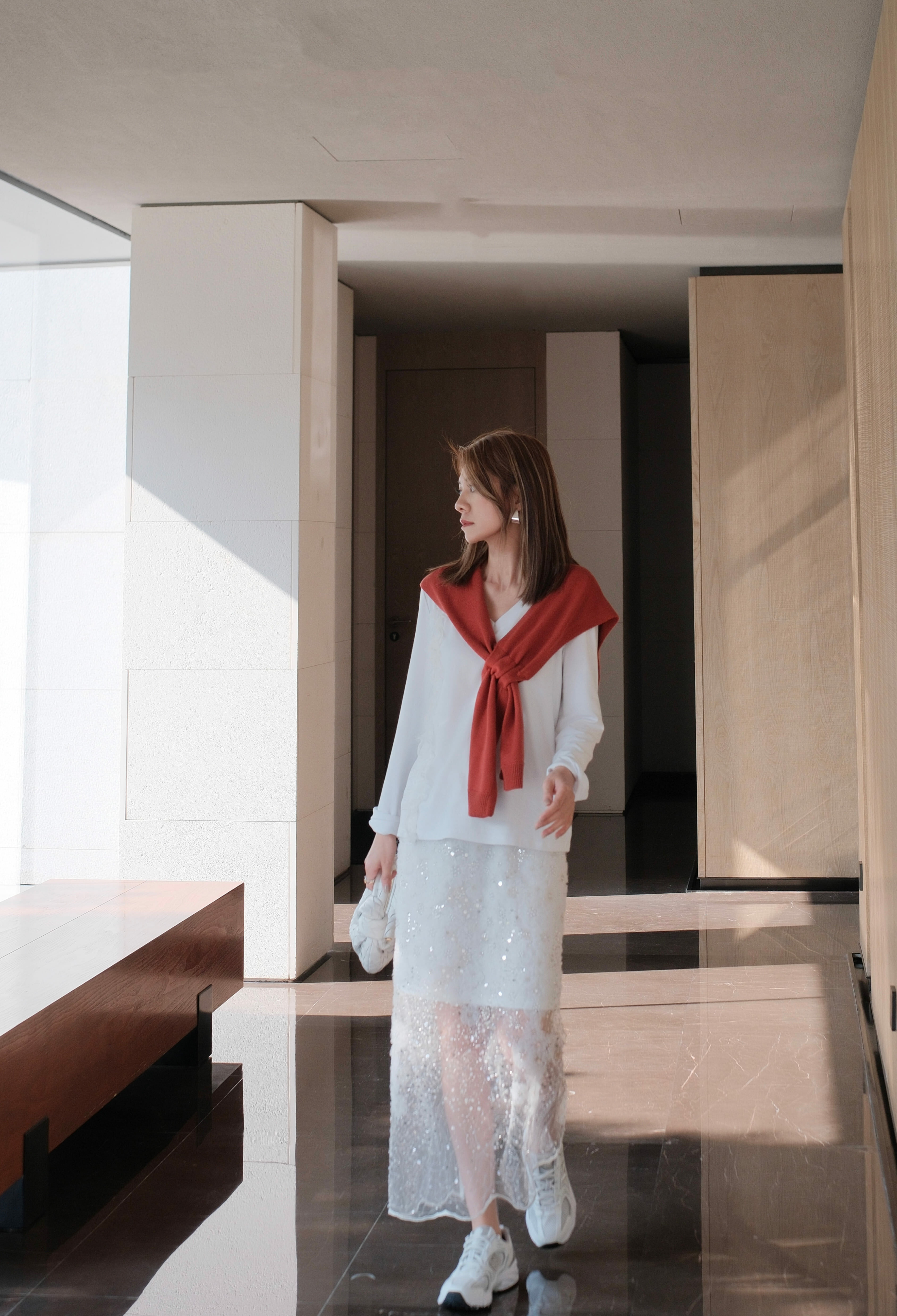 Sequin-Embellished Mesh Midi Skirt_SK247L05