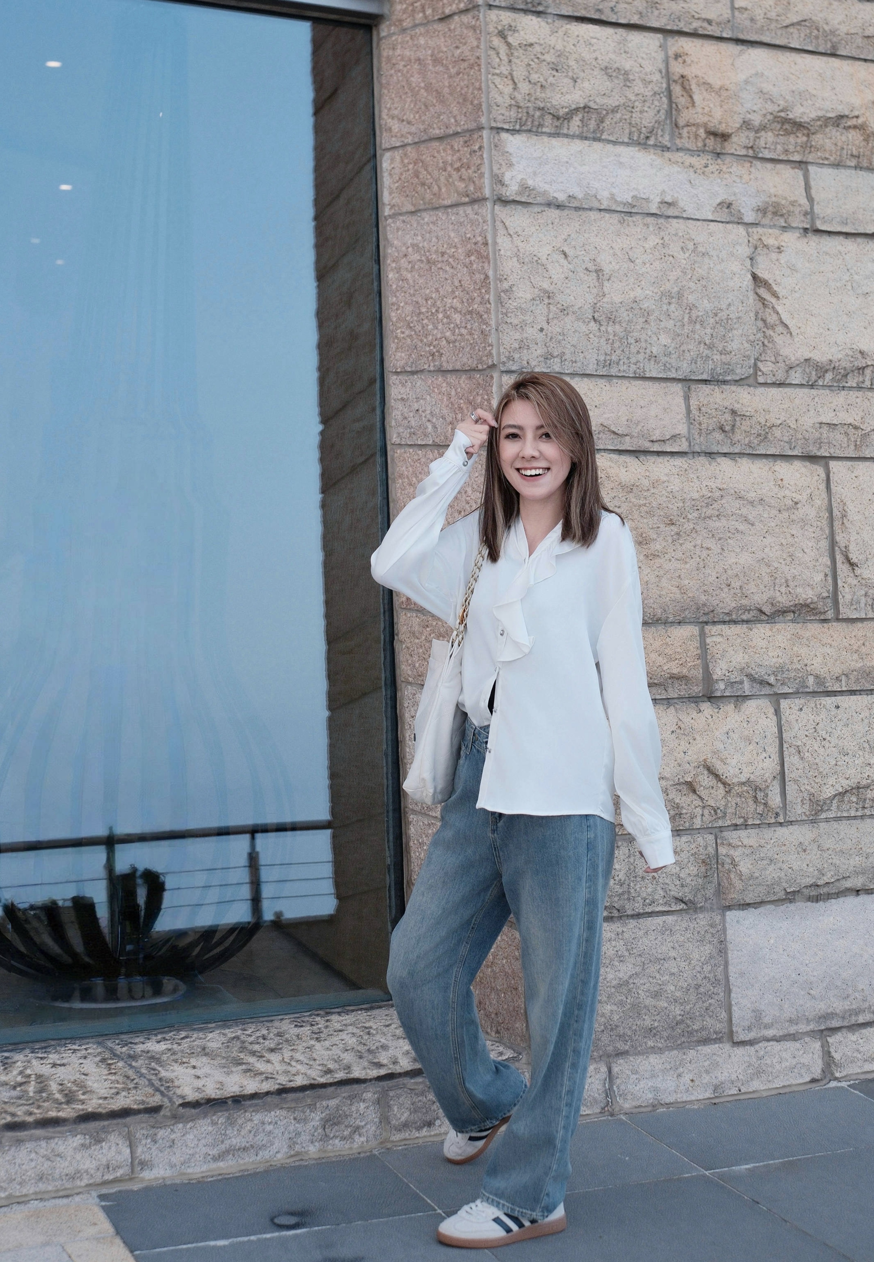 Ruffled Silk-Blend Blouse_SH252L07