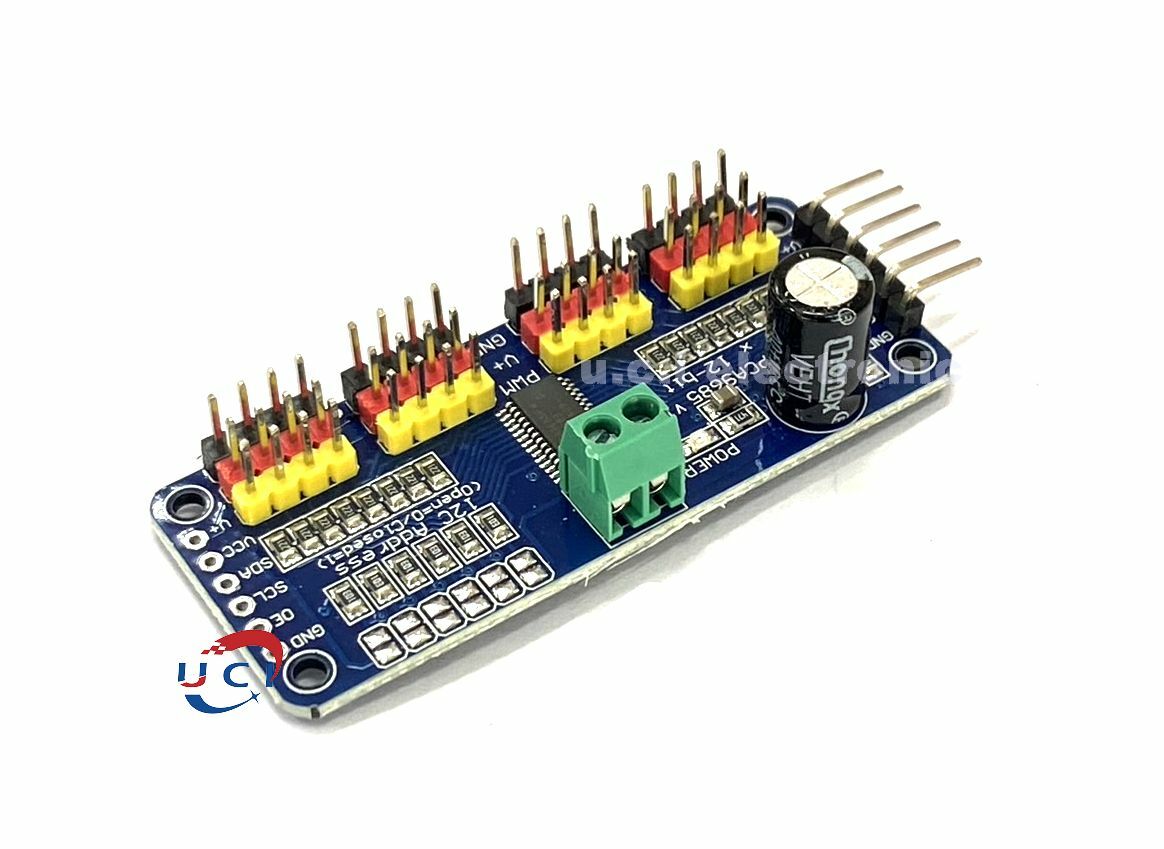 【UCI電子】(10-12) 16路 PWM Servo舵機驅動板 控制器 機器人IIC PCA9685