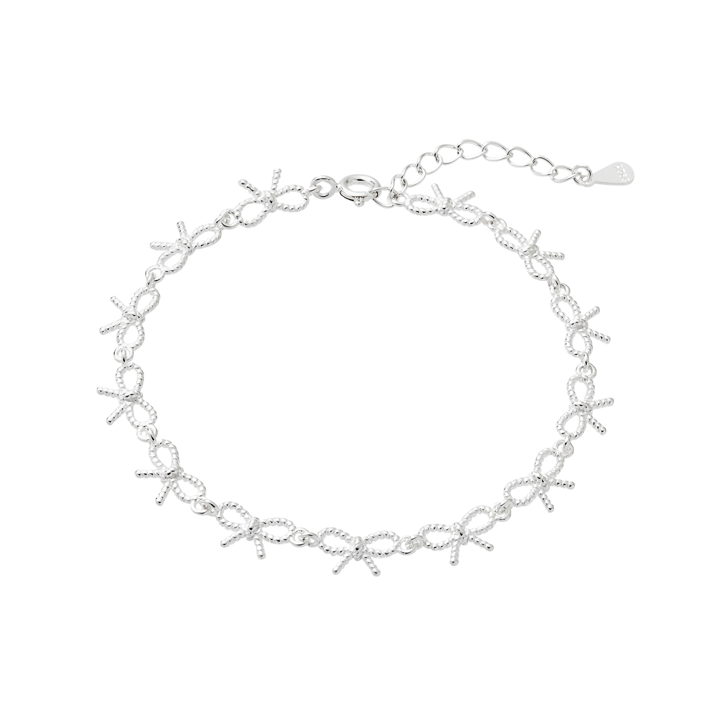 純銀,蝴蝶結,手鍊,平價飾品