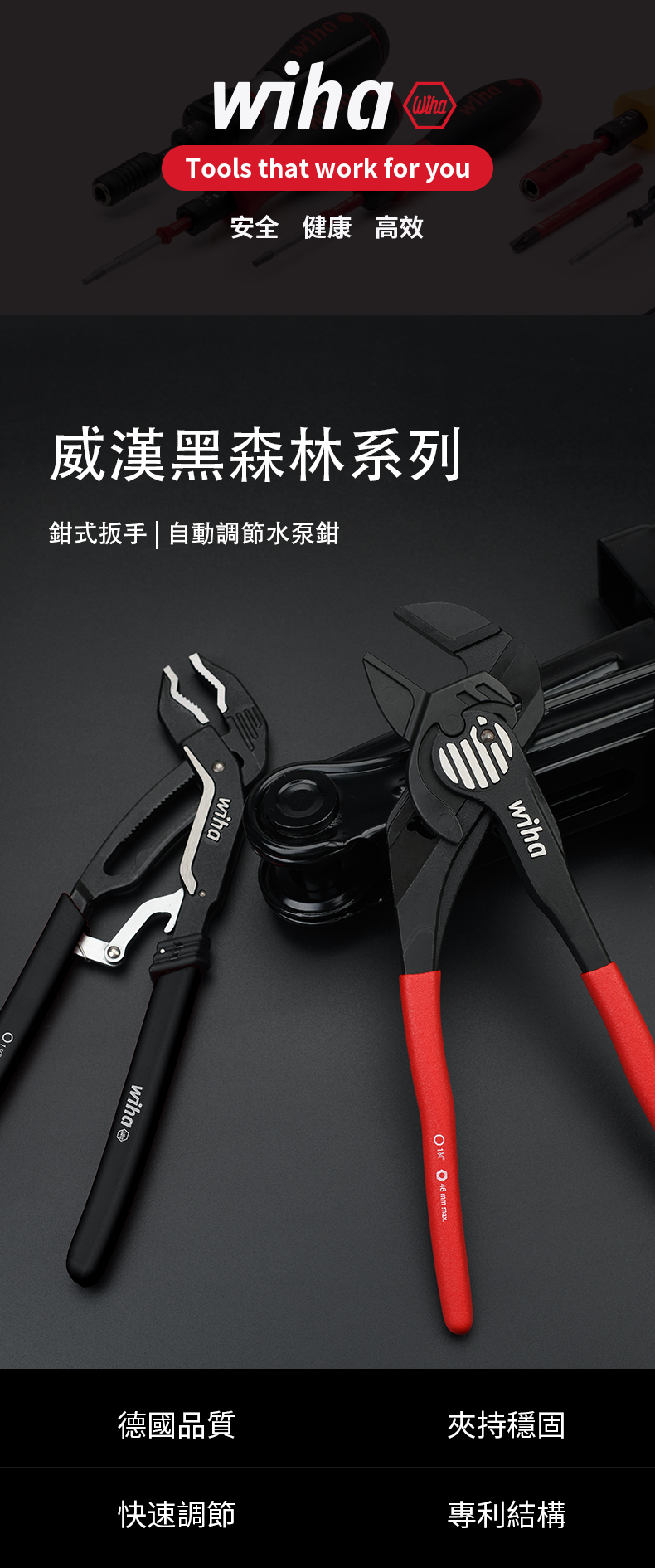 WI45845 黑森林經典型自動水泵鉗